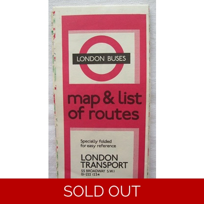 London Buses Map 1971